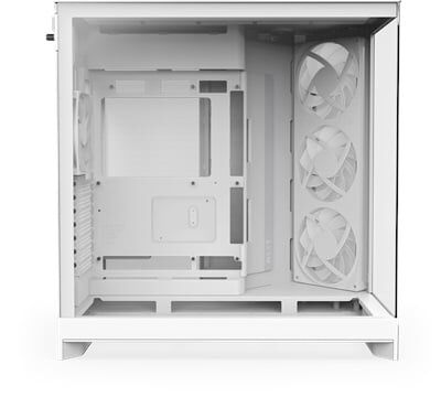 NZXT H9 Flow RGB 2025 CM-H92FW-R1 Dual-Chamber 3 RGB Fanlı ATX Beyaz Bilgisayar Kasası