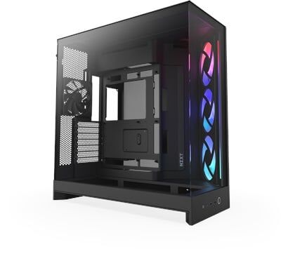 NZXT H9 Flow RGB 2025 CM-H92FB-R1 Dual-Chamber 3 RGB Fanlı ATX Siyah Bilgisayar Kasası