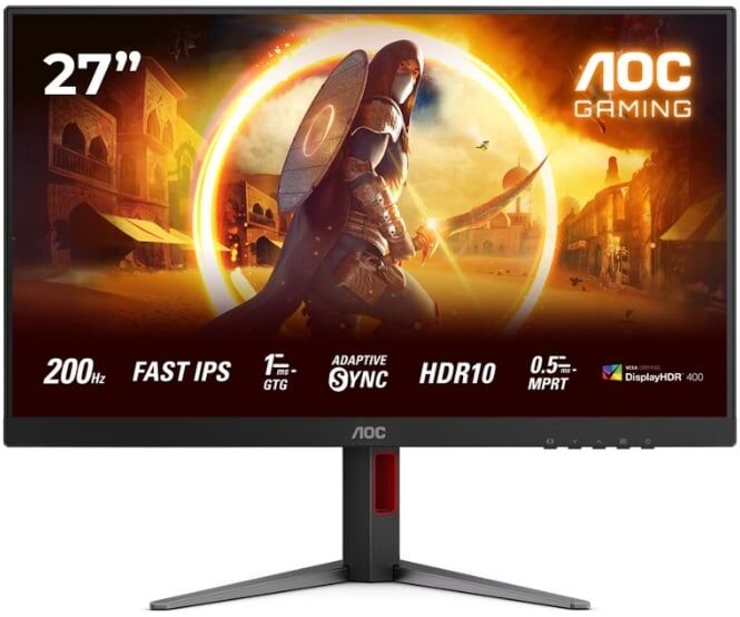 AOC 27'' 27G4HA 200Hz 1ms Pivot HDR10 FHD Fast IPS Gaming Monitör(Ölü Pixel)