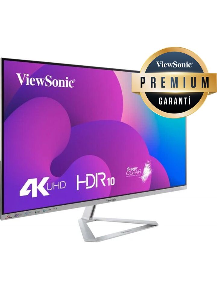 ViewSonic VX3276-4K-MHD 32 inc 60Hz 3ms (HDMI+Display) FreeSync UHD 4K Monitör(Kutu Deforme)