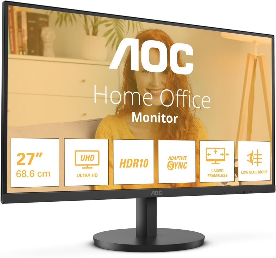 AOC 27'' U27B3M 60HZ 4MS HDMI DP UHD VA Monitör(Ölü Pixel)