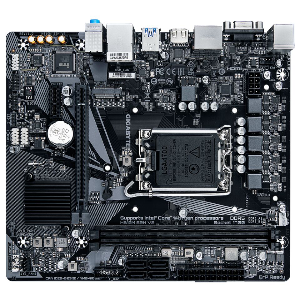 Gigabyte H610M-S2H-V2 Intel LGA1700 DDR5 Micro ATX Anakart