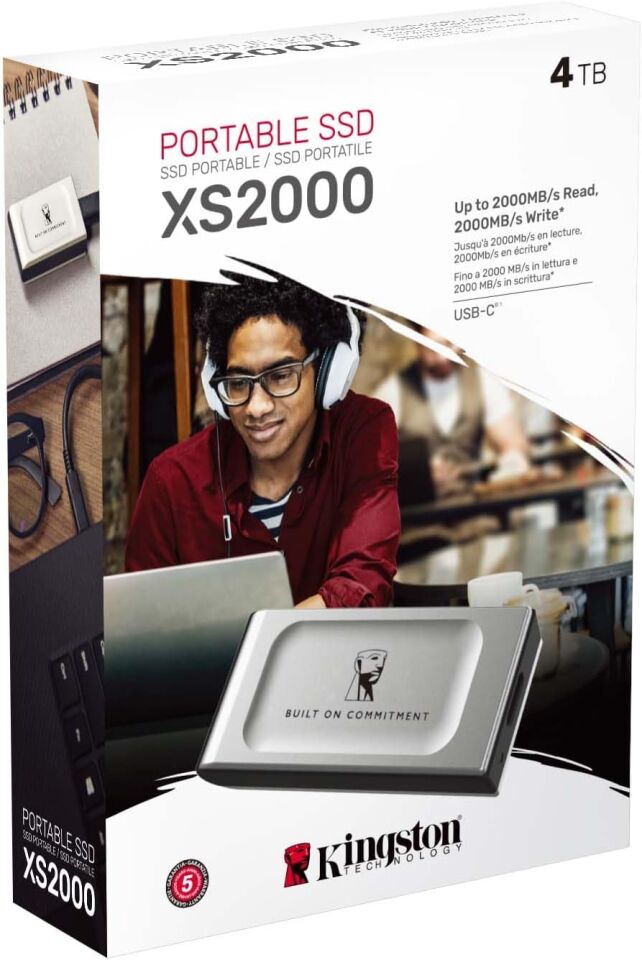 Kingston 4 TB XS2000 SXS2000/4000GA USB 3.2 Taşınabilir SSD