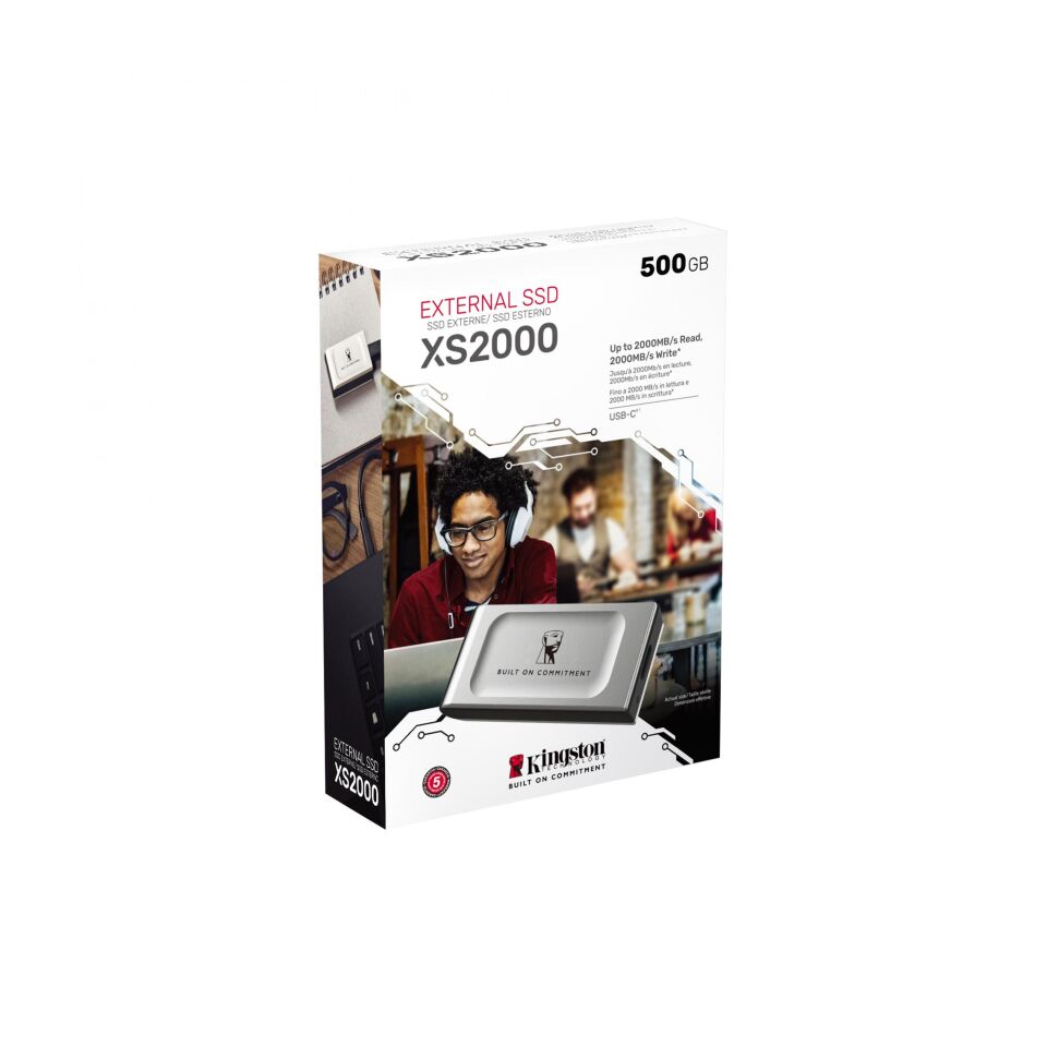 Kingston 500 GB XS2000 SXS2000/500GA USB 3.2 Taşınabilir SSD