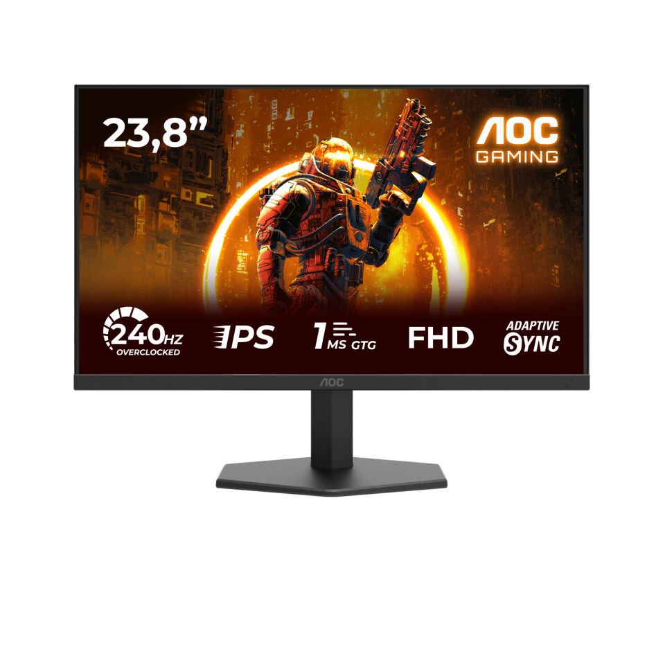 AOC 24G11ZE 23.8'' 240 Hz(OC) 0.3 ms FreeSync Full HD HDR 10 Fast IPS Oyuncu Monitörü