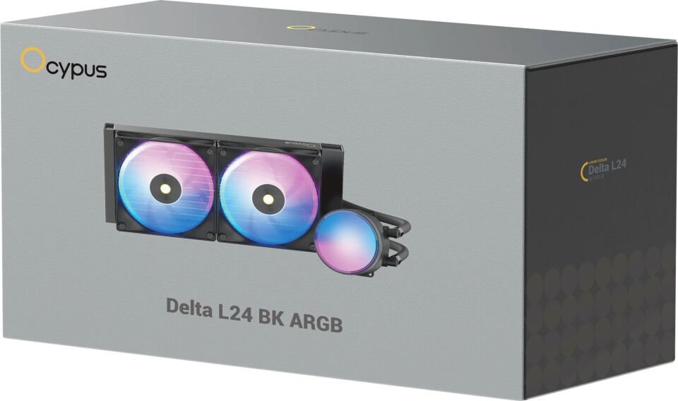 Ocypus Delta L24 Siyah ARGB V2 240 mm Intel(1700p/1851p)-AMD Uyumlu Sıvı Soğutucu