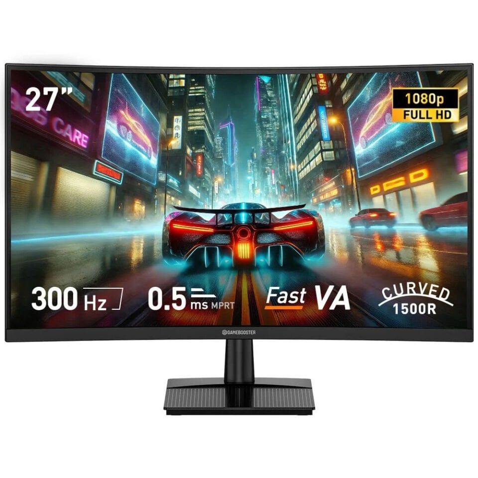 GameBooster GB-27C300FF 27'' 300Hz 0.5ms Curved FreeSync Adaptive Sync FHD Fast VA Gaming Monitör