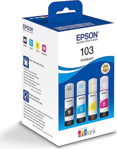 Epson Ecotank 103 4 Renkli Set Kartuş Mürekkep C13T00S64A