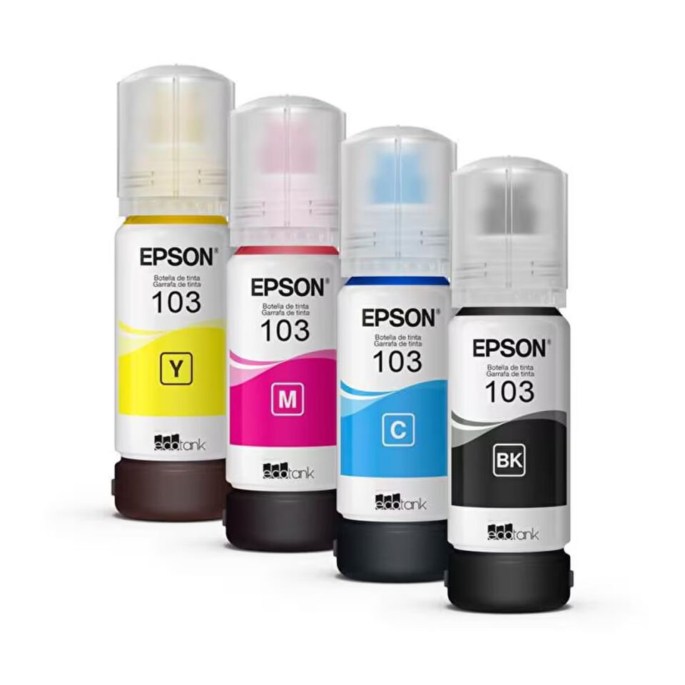 Epson Ecotank 103 4 Renkli Set Kartuş Mürekkep C13T00S64A