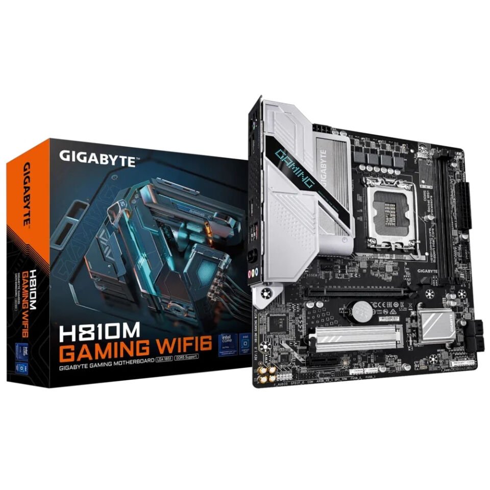 Gigabyte H810M Gaming WIFI6 Intel LGA1851 DDR5 Micro ATX Anakart