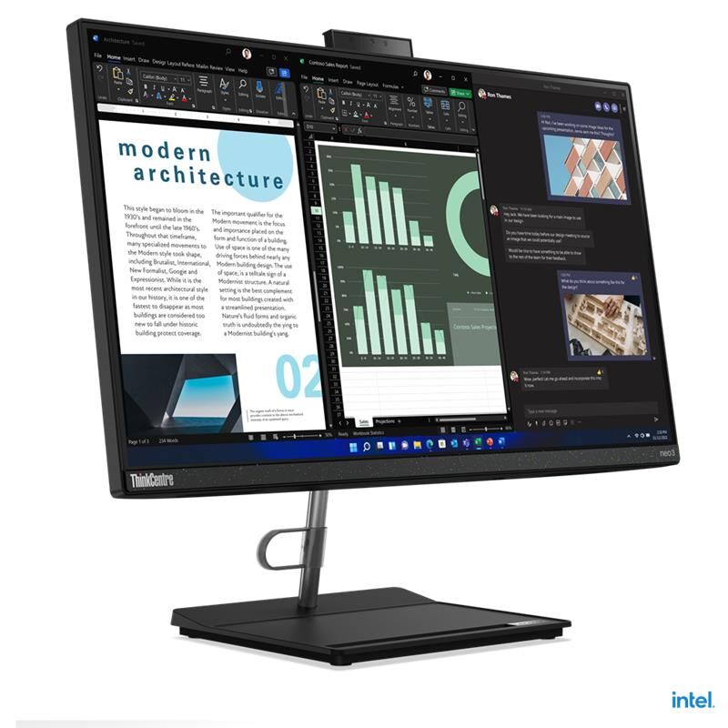 Lenovo ThinkCentre Neo 30A 12B0008JTX 23.8''  i7-1260P 16 GB 512 GB SSD Full HD FDOS All in One PC